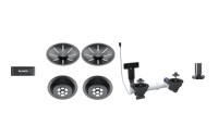 JUEGO ACCESORIOS FREGADERA DOBLE BLANCO